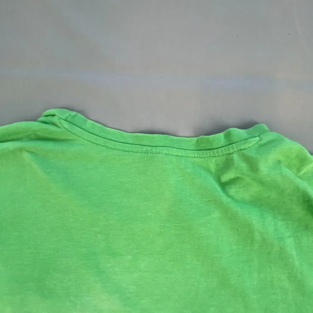 US Polo Assn Mens Short Sleeve Pocket T-Shirt Crew Neck Embroidered Green Size L